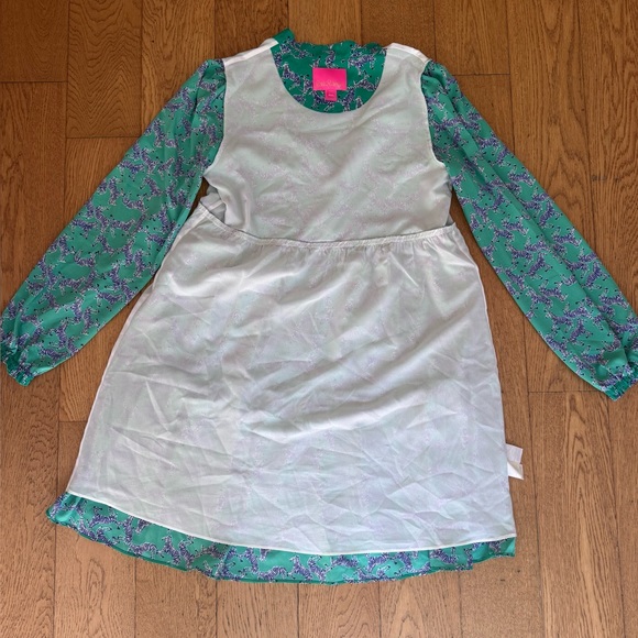 Lilly Pulitzer Winona Dress SZ S Everglades Green Heebee Zeebees - Picture 12 of 15
